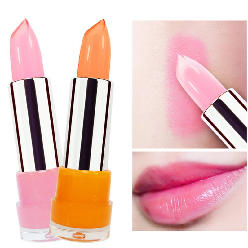 

Temperature-changed Lip Balm 4 Colors Lipstick Jelly Lipbalm Nutritious 3.5g Lips Makeup Brand HengFang H9223