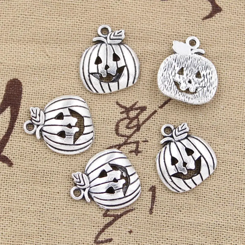 20pcs Charms pumpkin jack lantern halloween 18x15mm Antique Silver Bronze Plated Pendants Making DIY Handmade Tibetan Jewelry
20pcs Charms pumpkin jack lantern halloween 18x15mm Antique Silver Bronze Plated Pendants Making DIY Handmade Tibetan Jewelry