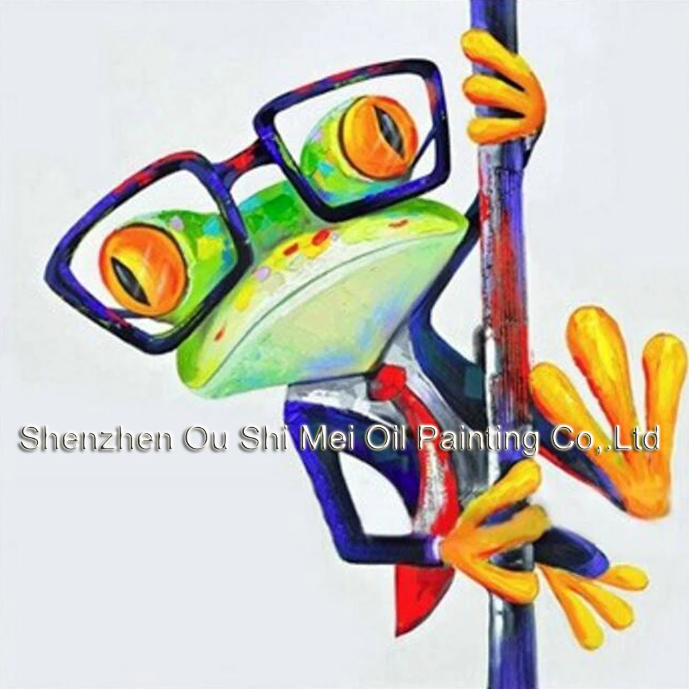 Modern Pole Dancing Glasses Frog Wall Pictures No Framed Painting for Bedroom Decor Hand painted Decoration Canvas Pictures
Modern Pole Dancing Glasses Frog Wall Pictures No Framed Painting for Bedroom Decor Hand painted Decoration Canvas Pictures