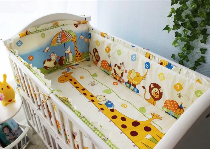 Promotion! 6PCS Crib Bedding Set Animal Design Baby Bedding Set for Newborn (bumpers+sheet+pillow cover) Promotion! 6PCS Crib Bedding Set Animal Design Baby Bedding Set for Newborn (bumpers+sheet+pillow cover)<br><br>Aliexpress