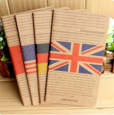 National Flag America United Kingdom Germany Brown Kraft Paper Mini Portable Notebook Notepad Creative Thin Book Students Gift
National Flag America United Kingdom Germany Brown Kraft Paper Mini Portable Notebook Notepad Creative Thin Book Students Gift