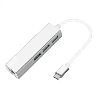 Ult-Best 3 Ports Usb 3.0 Hub Network Adapter Type-C 3.0 To Ethernet Rj45 Lan Gigabit Adapter Supports Nintendo Switch For 10/1
Ult-Best 3 Ports Usb 3.0 Hub Network Adapter Type-C 3.0 To Ethernet Rj45 Lan Gigabit Adapter Supports Nintendo Switch For 10/1