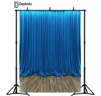 DePhoto Blue Curtain Wooden Floor backdrop Stage photo background newborn baby shower wedding photography backdrop
DePhoto Blue Curtain Wooden Floor backdrop Stage photo background newborn baby shower wedding photography backdrop