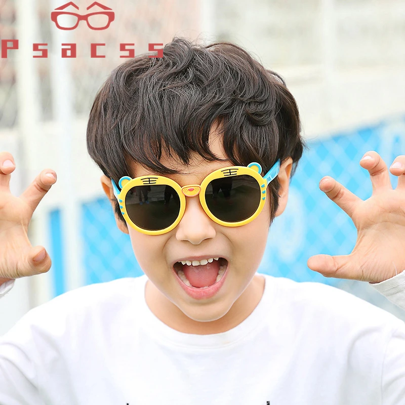Psacss NEW Cute Tiger Polarized Sunglasses Kids Silicone Frame Boys Girls Sun Glasses Children's Vintage Sunglass Gafas Infantil
Psacss NEW Cute Tiger Polarized Sunglasses Kids Silicone Frame Boys Girls Sun Glasses Children's Vintage Sunglass Gafas Infantil