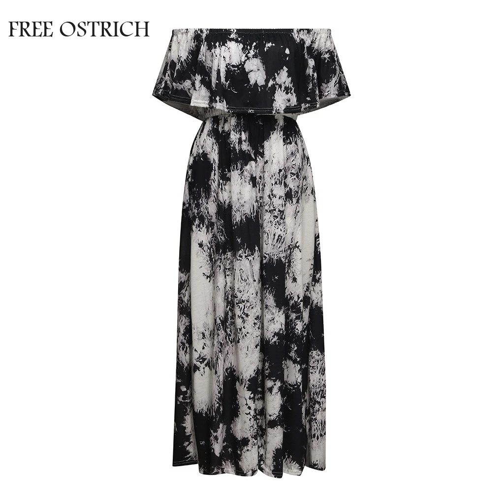FREE OSTRICH Women Summer Off Shoulder Dress Casual Ruffle Party Tie Dye Split Dress Fashion Comfortable Cotton Apparel
FREE OSTRICH Women Summer Off Shoulder Dress Casual Ruffle Party Tie Dye Split Dress Fashion Comfortable Cotton Apparel