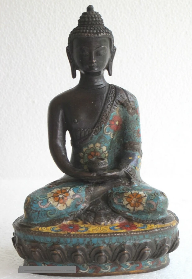 JP S0249 8"Tibet Copper Cloisonne bule body ROBE Amitabha Shakyamuni Buddha Statue (B0328)
JP S0249 8"Tibet Copper Cloisonne bule body ROBE Amitabha Shakyamuni Buddha Statue (B0328)