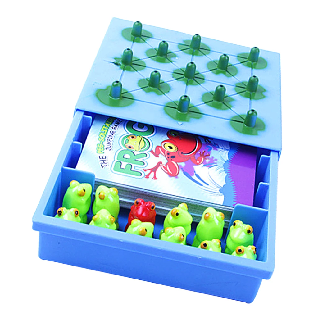 Funny Frog Jumping Game Board Game Playing Card for Children Kids Toys 3+ Funny Frog Jumping Game Board Game Playing Card for Children Kids Toys 3+