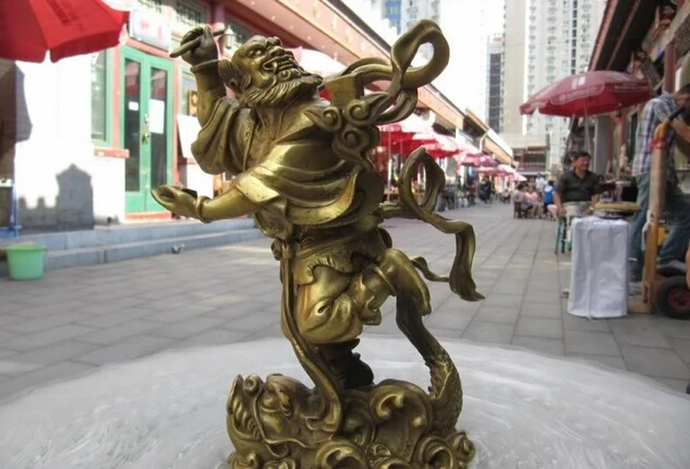 USPS to USA S0003 8 Chinese Brass Copper Myth Kui Xing Kuixing point bucket God on toad Statue B0401
USPS to USA S0003 8 Chinese Brass Copper Myth Kui Xing Kuixing point bucket God on toad Statue B0401