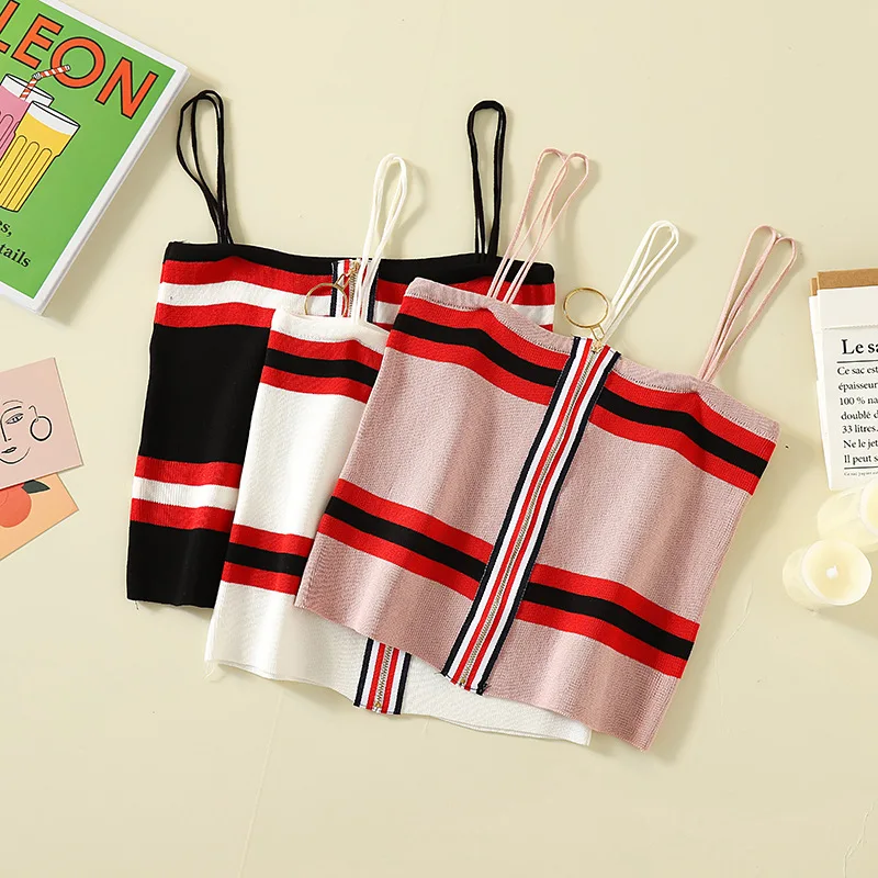 2019 Hot Style New Top Women Korean Color Contrast British Style Knitted Stripe Horizontal Neck Slim Free Size Women Tank Top
2019 Hot Style New Top Women Korean Color Contrast British Style Knitted Stripe Horizontal Neck Slim Free Size Women Tank Top