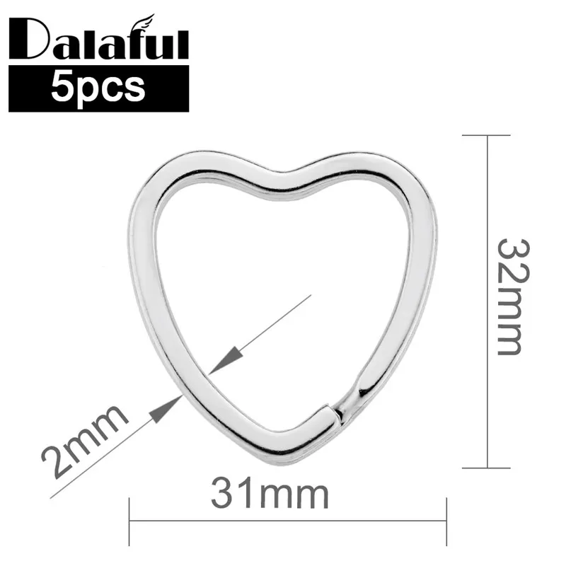 5 Pcs /Lot Dia 32mm Key Holder Love Heart Split Rings Metal Keyring Silver Color Keychain Keyfob Accessories Free Shipping P005
5 Pcs /Lot Dia 32mm Key Holder Love Heart Split Rings Metal Keyring Silver Color Keychain Keyfob Accessories Free Shipping P005