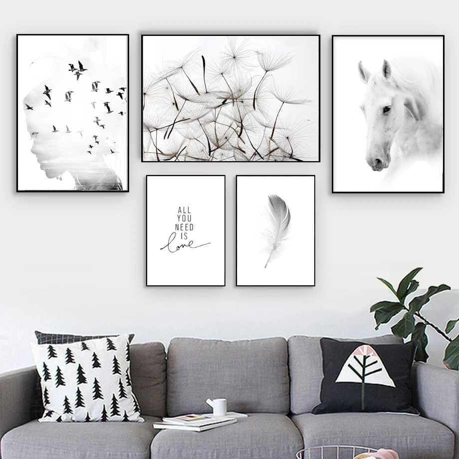Dandelion Girl Bird Horse Feather Quotes Wall Art Canvas Painting Nordic Posters And Prints Wall Pictures For Living Room Decor
Dandelion Girl Bird Horse Feather Quotes Wall Art Canvas Painting Nordic Posters And Prints Wall Pictures For Living Room Decor