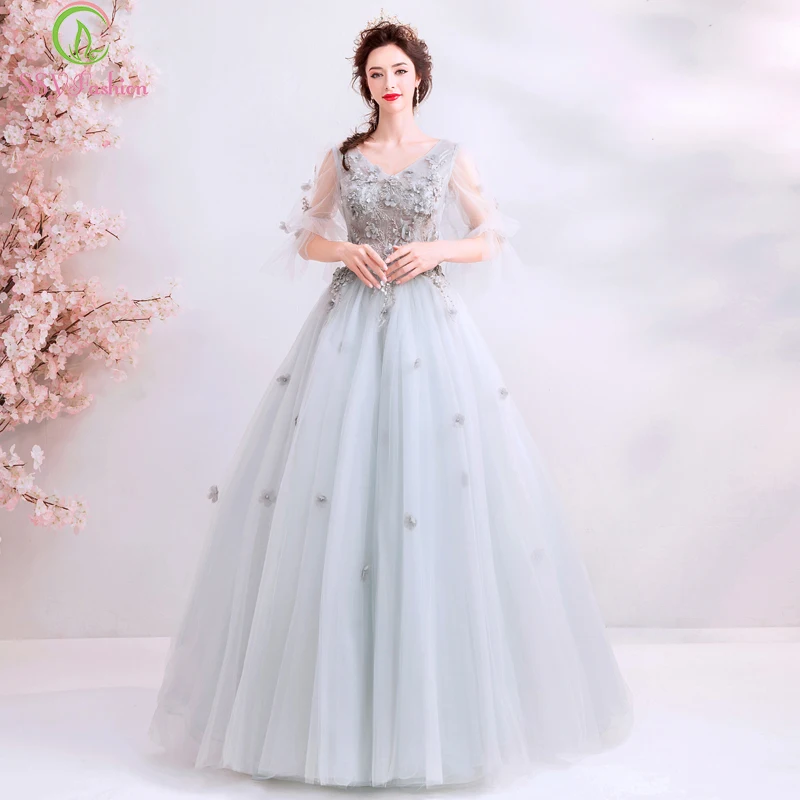 SSYFashion New Lace Evening Dress V-neck Floor-length Half Sleeves Lllusion Banquet Elegant Prom Formal Gowns Robe De Soiree
SSYFashion New Lace Evening Dress V-neck Floor-length Half Sleeves Lllusion Banquet Elegant Prom Formal Gowns Robe De Soiree