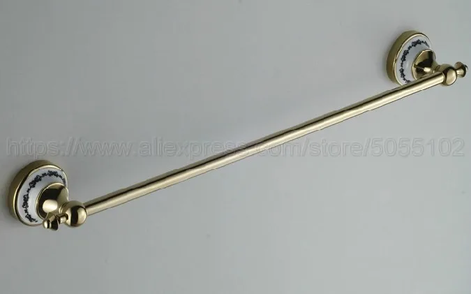 Фото Медная одинарная вешалка для полотенец Настенная латунная золотого цвета | Вешалки для полотенец (33055778941)