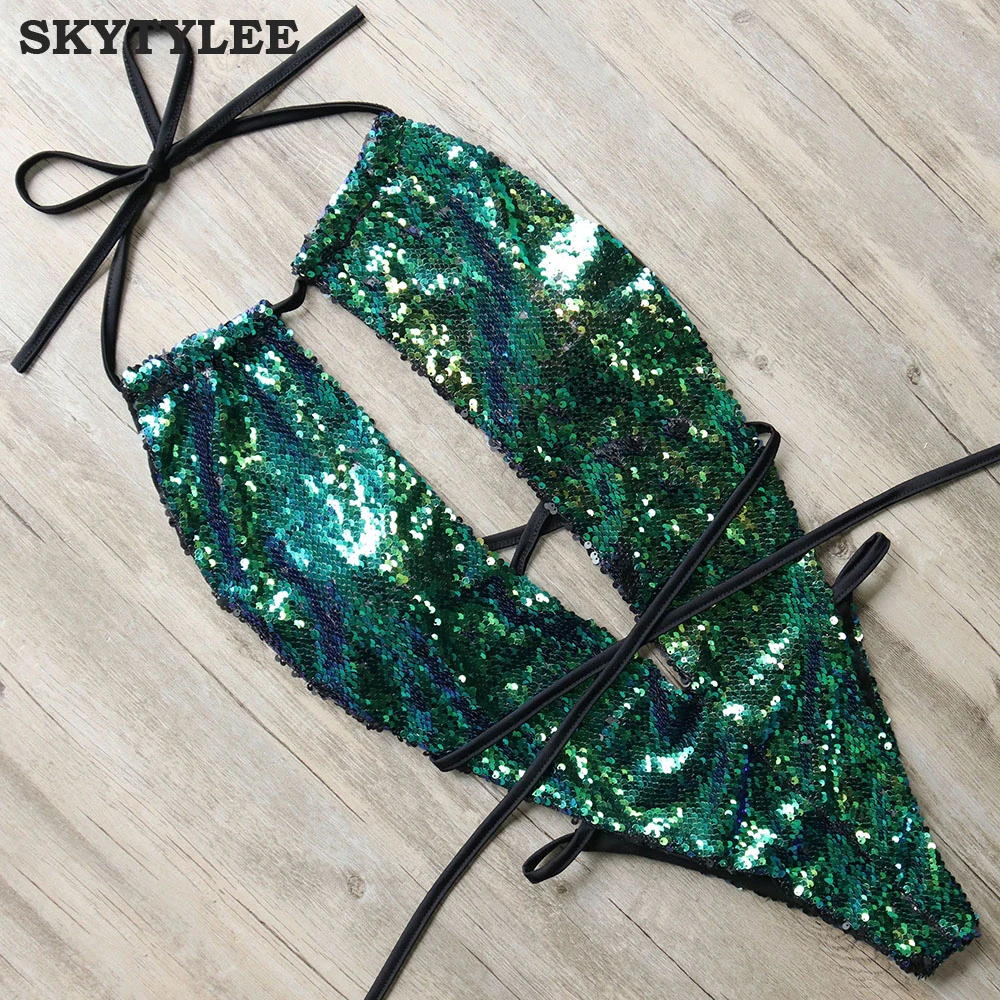 MOOSKINI Sexy One Piece Swimsuit Women Sequins Monokini 2018 Swimsuit Beach Backless Swimwear Beachwear Bathing Suits With Pad
MOOSKINI Sexy One Piece Swimsuit Women Sequins Monokini 2018 Swimsuit Beach Backless Swimwear Beachwear Bathing Suits With Pad