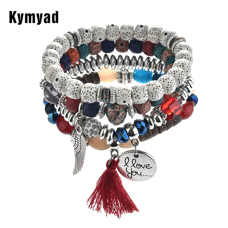 Kymyad Bohemian Bracelets & Bangles for Women Jewelry Resin Beads Bracelet Handmade Retro Bracelets Multilayer Tassel Bracelets
Kymyad Bohemian Bracelets & Bangles for Women Jewelry Resin Beads Bracelet Handmade Retro Bracelets Multilayer Tassel Bracelets