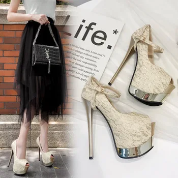 Women's shoes hate day high sexy fish mouth single shoelace can be removed sexy elegant lady
Women's shoes hate day high sexy fish mouth single shoelace can be removed sexy elegant lady