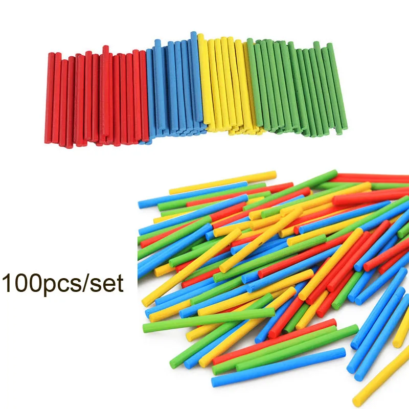 100pcs/set Children's Baby Learning Game Stick Bar Counting Rod Math Arithmetic Montessori Teaching Aids
100pcs/set Children's Baby Learning Game Stick Bar Counting Rod Math Arithmetic Montessori Teaching Aids