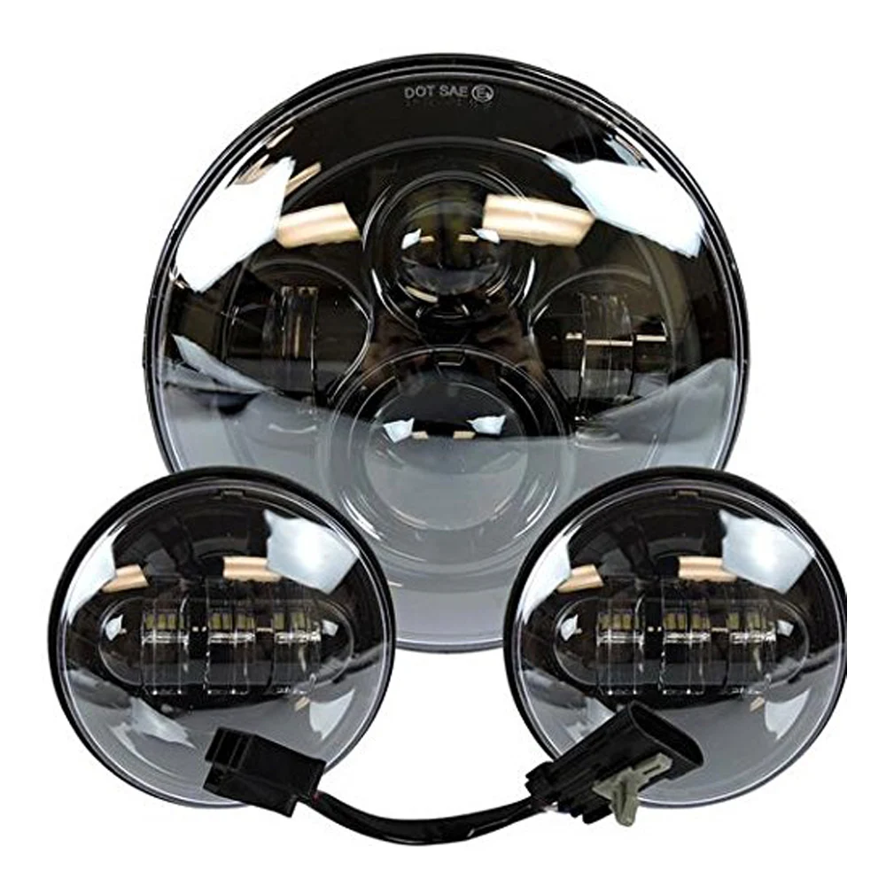 For Harley Motorcycle Headlights Parts 7" Inch LED H4 Projector Headlamp Replacement+4.5" fog Passing Lamp Lights
For Harley Motorcycle Headlights Parts 7" Inch LED H4 Projector Headlamp Replacement+4.5" fog Passing Lamp Lights