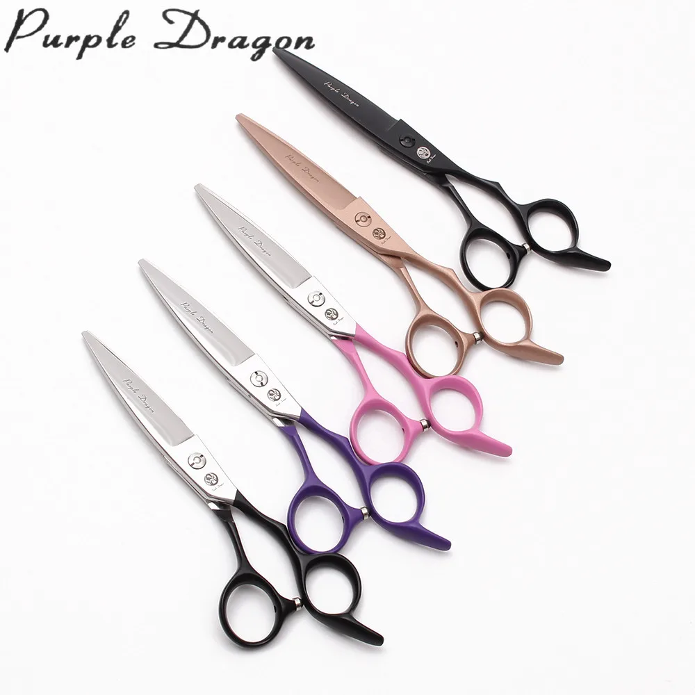 6 inch 17cm 440C Titanium Purple Dragon Hairdressing Suppies Cutting Shears Thinning Scissors Willow Leaf Shape Hair Scissors
6 inch 17cm 440C Titanium Purple Dragon Hairdressing Suppies Cutting Shears Thinning Scissors Willow Leaf Shape Hair Scissors