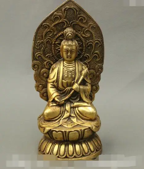 S4505 6 Chinese Buddhist Bronze Gilt GuanYin Kwan-yin Goddess Hold Lotus Buddha Statue
S4505 6 Chinese Buddhist Bronze Gilt GuanYin Kwan-yin Goddess Hold Lotus Buddha Statue