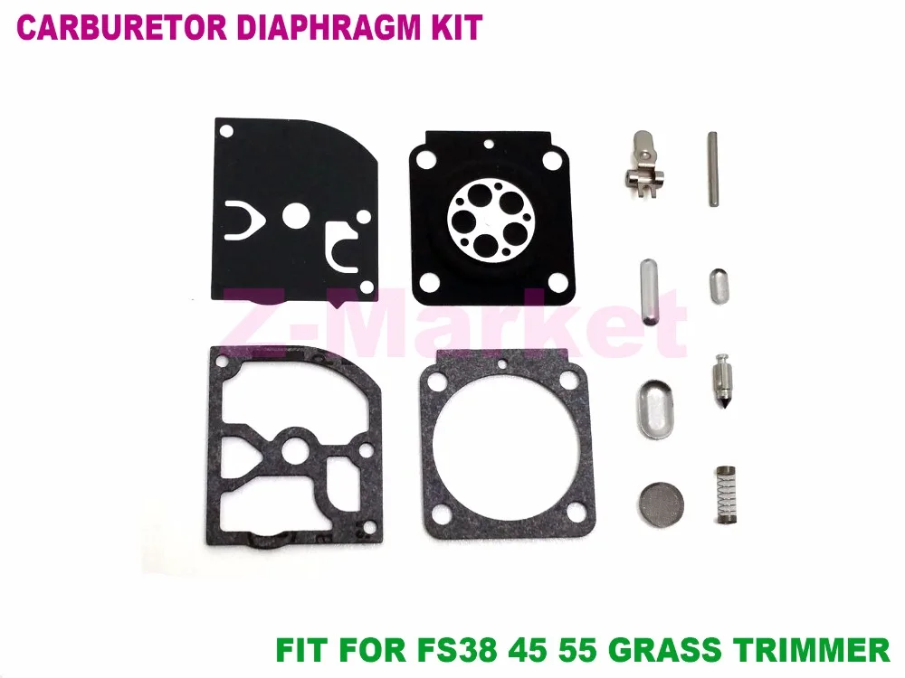Wholesale 100PCS ZAMA GND-56 Carburetor Repair Kit for STIHL FS38 FS45 FS55 BG55 HS45 FS80 FS85 Brush Cutter Blower Spare Part
Wholesale 100PCS ZAMA GND-56 Carburetor Repair Kit for STIHL FS38 FS45 FS55 BG55 HS45 FS80 FS85 Brush Cutter Blower Spare Part