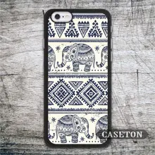 White Tribal Elephant Aztec Case For iPhone 7 6 6s Plus 5 5s SE 5c and For iPod 5 High Quality Classic Protective Cover