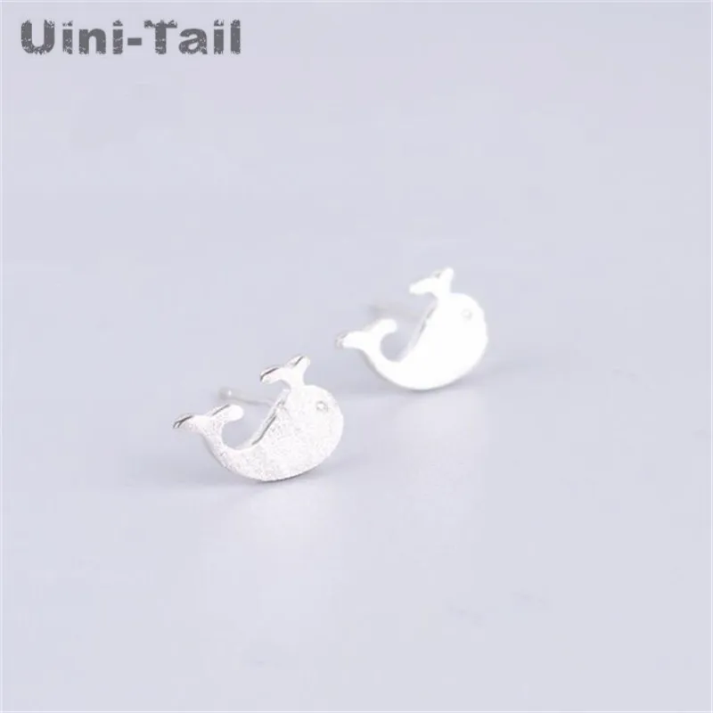 Uini-Tail 925 Sterling Silver Stud Earrings Cute Whale Brushed Sterling Silver Earrings Korean Fashion Creative High Quality
Uini-Tail 925 Sterling Silver Stud Earrings Cute Whale Brushed Sterling Silver Earrings Korean Fashion Creative High Quality