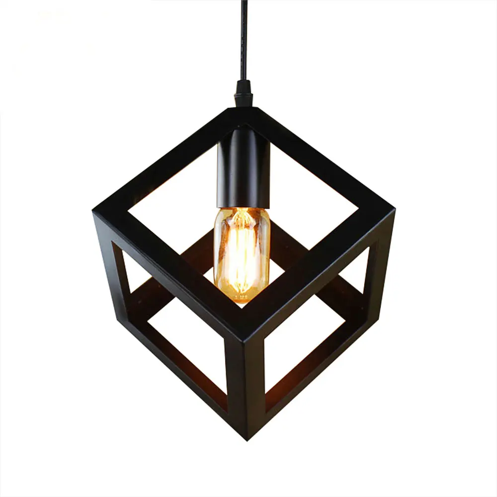 Фото Pendant Lamp American Village Square Creative Living Room Light Loft  Лампы и | Pendant Lights (32828425258)