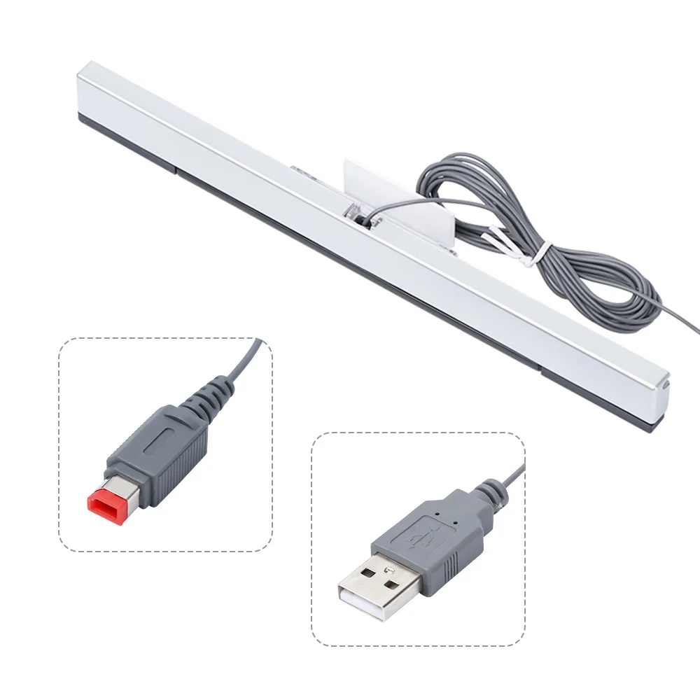 New Coming Wired Infrared IR Signal Ray Sensor Bar/Receiver Wired Sensors Receivers Gamepads for Nitendo Wii Remote
New Coming Wired Infrared IR Signal Ray Sensor Bar/Receiver Wired Sensors Receivers Gamepads for Nitendo Wii Remote