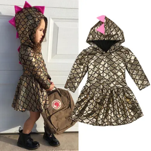 2019 Autumn Kids Baby Girls Dress Long Sleeve Dinosaur Hooded Pageant Baby Dress for Halloween Costume Party Toddler Clothing
2019 Autumn Kids Baby Girls Dress Long Sleeve Dinosaur Hooded Pageant Baby Dress for Halloween Costume Party Toddler Clothing