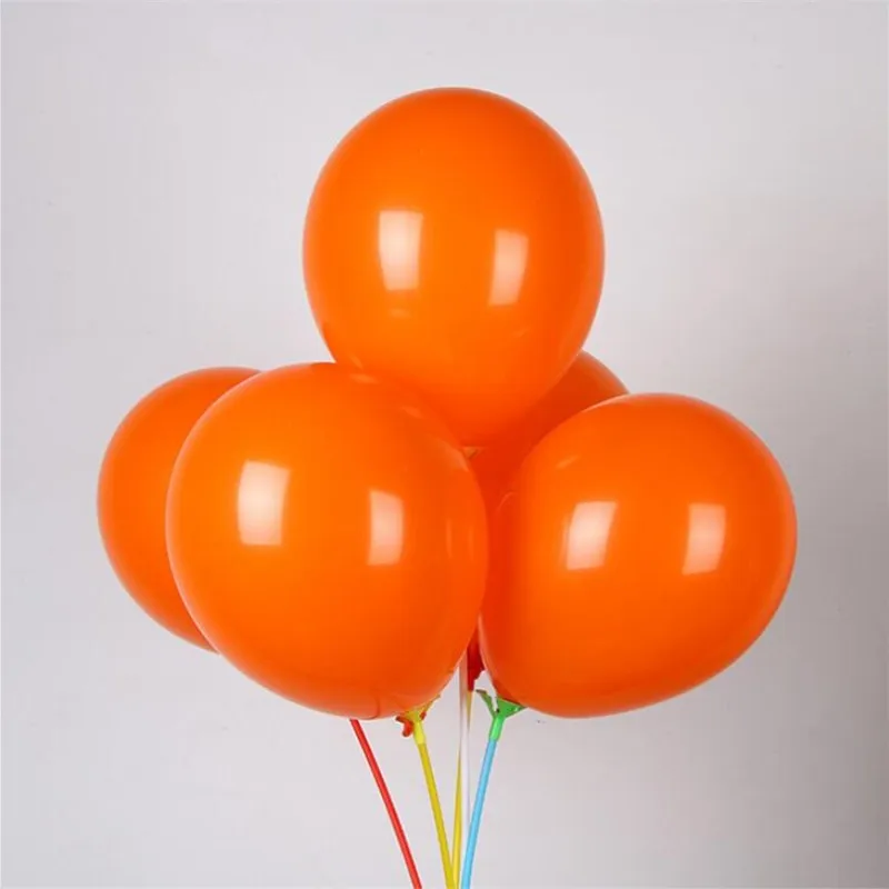 50pcs/lot10 inch 2.2g round latex orange balloons baby birthday party balloon wedding decoration air ballon kids toys wholesale
50pcs/lot10 inch 2.2g round latex orange balloons baby birthday party balloon wedding decoration air ballon kids toys wholesale