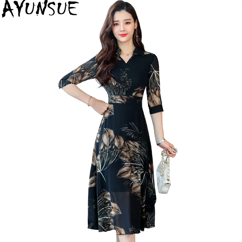 AYUNSUE Spring Summer Silk Dress for Women Elegant Long Dress Floral Ladies Dresses Maxi Party Vestidos Verano 2019 KJ2123
AYUNSUE Spring Summer Silk Dress for Women Elegant Long Dress Floral Ladies Dresses Maxi Party Vestidos Verano 2019 KJ2123
