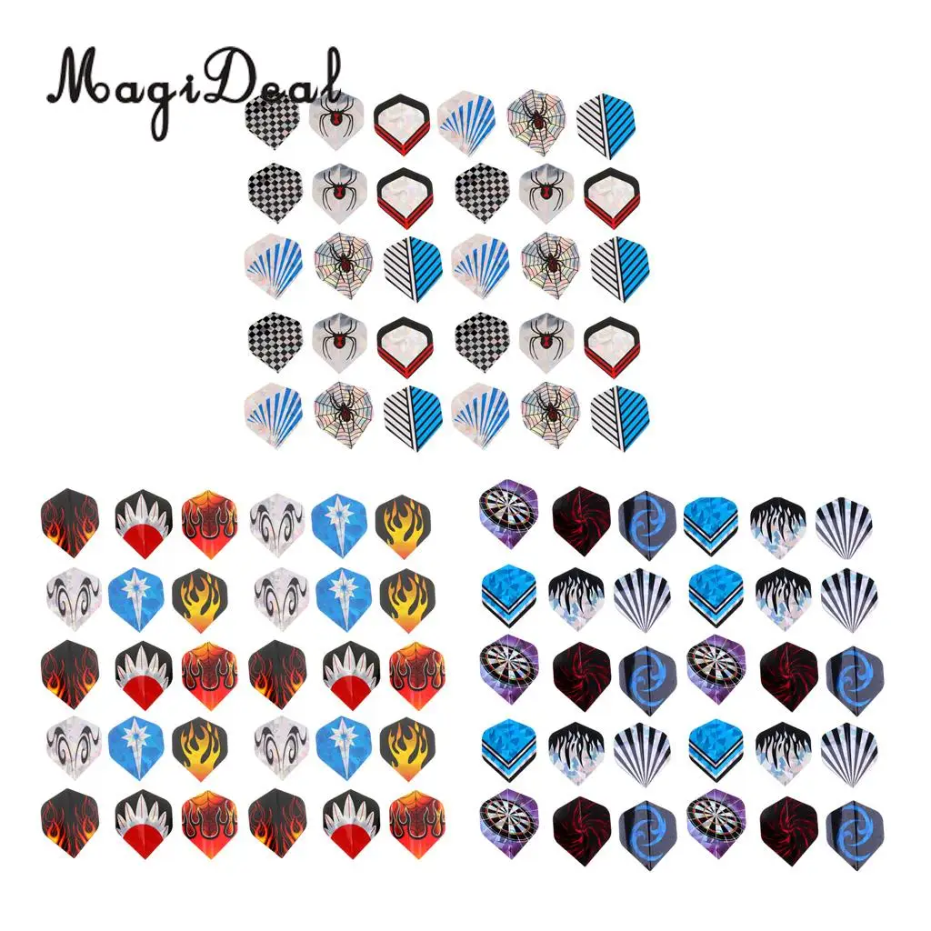 MagiDeal 30 Pieces/Pack Assorted Color Standard Dart Flights Extra Strong Spider Flame Dart Board Pattern
MagiDeal 30 Pieces/Pack Assorted Color Standard Dart Flights Extra Strong Spider Flame Dart Board Pattern