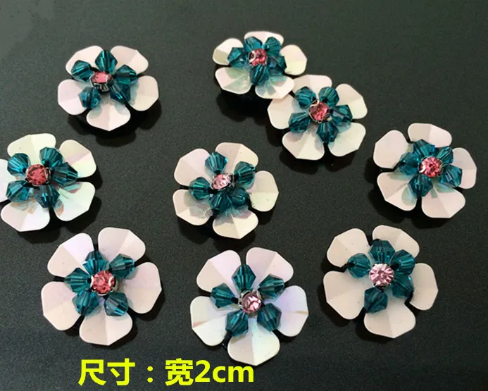 blueflower beaded 10pcs sequined patches sewing on garment accessories decoration stick embroidery applique patches for clothing
blueflower beaded 10pcs sequined patches sewing on garment accessories decoration stick embroidery applique patches for clothing