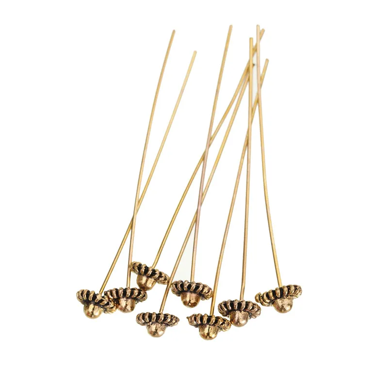 20pcs 50mm Antique Silver Gold Color Long Wheel Flower Half Ball Head Pins Supplies For Jewelry Making Diy Accessories Wholesale
20pcs 50mm Antique Silver Gold Color Long Wheel Flower Half Ball Head Pins Supplies For Jewelry Making Diy Accessories Wholesale