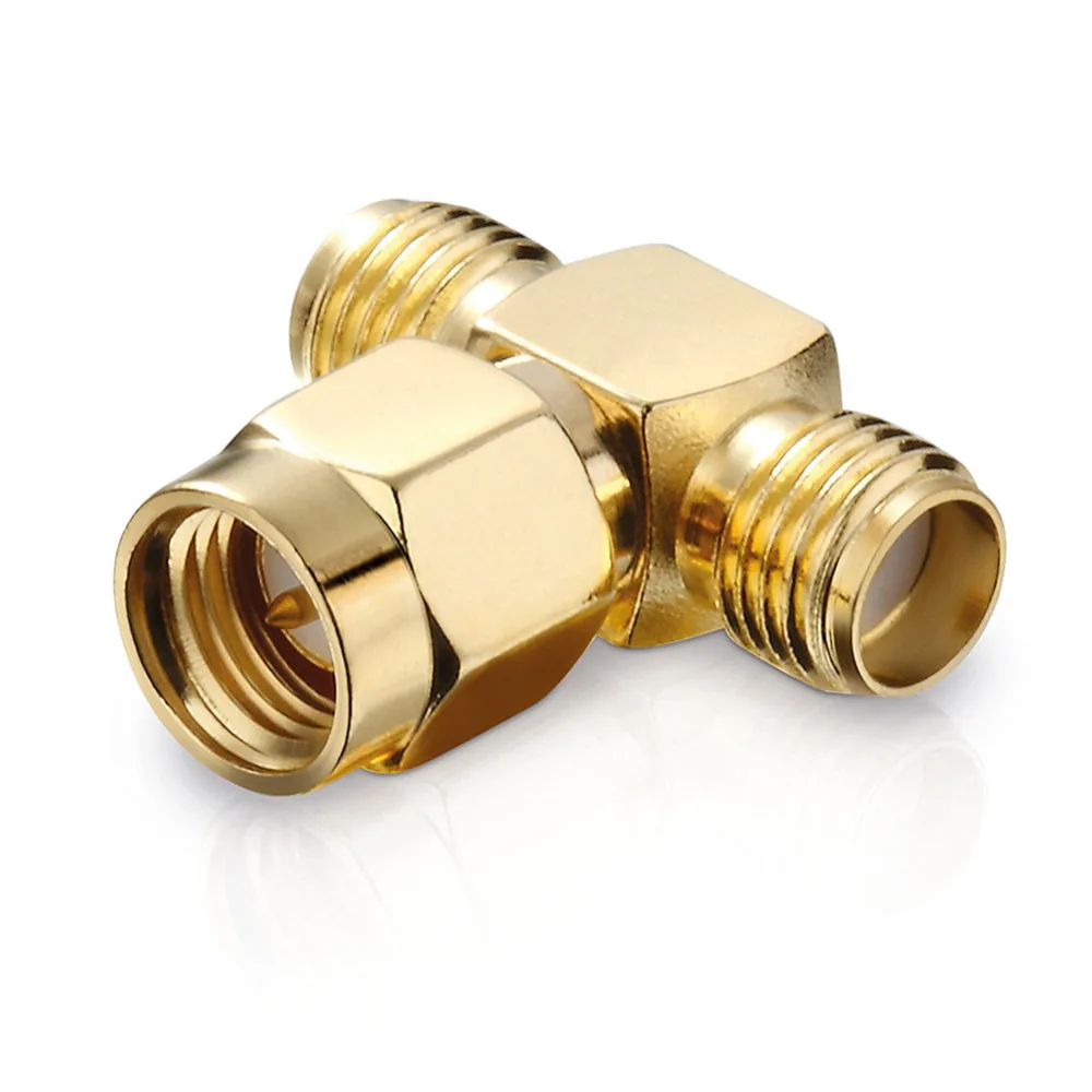 2Pcs T type SMA male plug to 2 double SMA female jack RF Antenna Connector Adapter 3 way SMA adapter
2Pcs T type SMA male plug to 2 double SMA female jack RF Antenna Connector Adapter 3 way SMA adapter