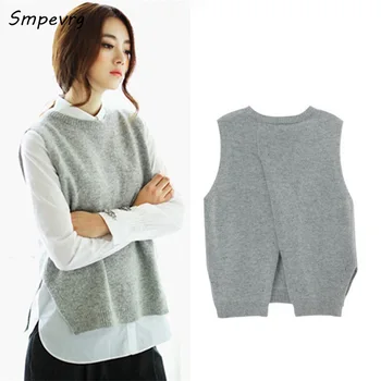 Smpevrg fashion casual women sleeveless cashmere sweater slim O-neck sexy knit pullovers vest loose solid high quality coat tops
Smpevrg fashion casual women sleeveless cashmere sweater slim O-neck sexy knit pullovers vest loose solid high quality coat tops