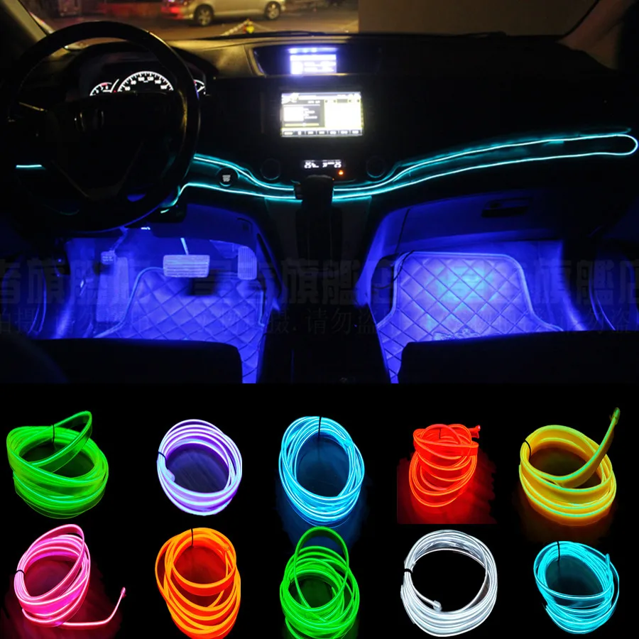 5 Meter 2.3mm Car Styling Car Interior Light Car Ambient Light Cold Light Line DIY Decorative Dash Board Console Door Auto Lamps 5 Meter 2.3mm Car Styling Car Interior Light Car Ambient Light Cold Light Line DIY Decorative Dash Board Console Door Auto Lamps<br><br>Aliexpress