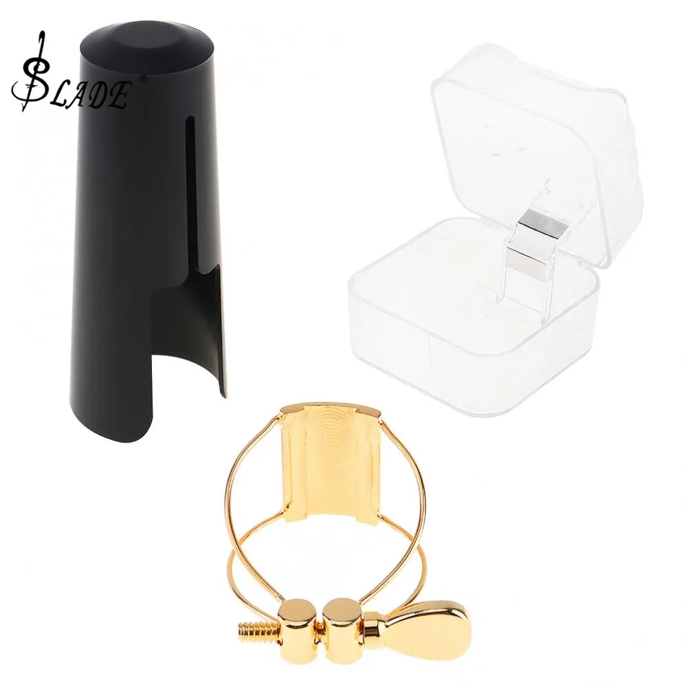 Gold-plated Metal Ligature Tenor Sax Mouthpiece Clip with Plastic Cap for Tenor Saxophone
Gold-plated Metal Ligature Tenor Sax Mouthpiece Clip with Plastic Cap for Tenor Saxophone
