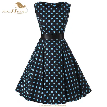 SISHION Plus Size Polka Dot Dress Women Vintage Swing Belt Black 50s Rockabilly Prom Party Dress Retro Feminino Vestidos VD0522
SISHION Plus Size Polka Dot Dress Women Vintage Swing Belt Black 50s Rockabilly Prom Party Dress Retro Feminino Vestidos VD0522