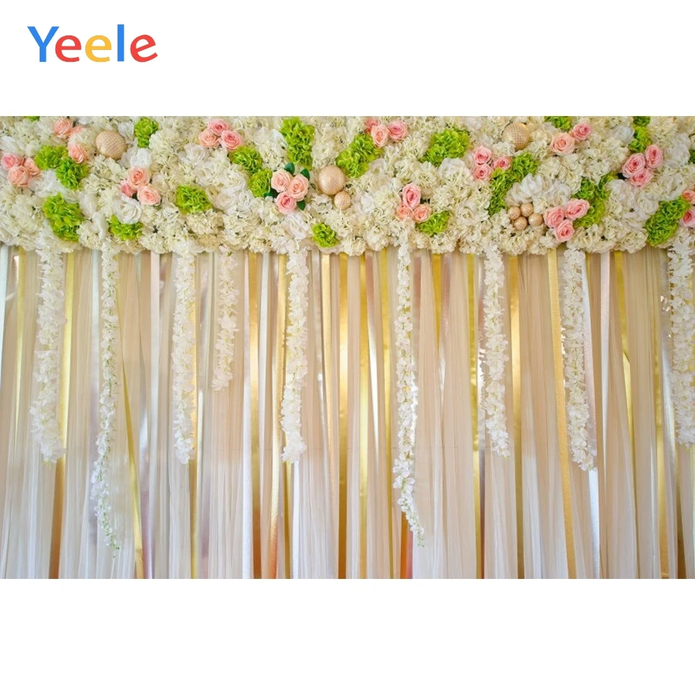 Yeele Wedding Flower Photography Backdrops Curtain Birthday Party Custom Photocall Vinyl Baby Shower Background For Photo Studio
Yeele Wedding Flower Photography Backdrops Curtain Birthday Party Custom Photocall Vinyl Baby Shower Background For Photo Studio