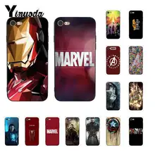 Yinuoda Deadpool Iron Man de Marvel vengadores cubierta del teléfono para iphone 11 Pro Max 8 7 6 6S Plus X XS X MAX 5 5S SE XR(China)