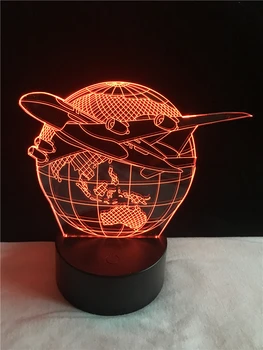 3D Children Day Gift LED Kid Lamp Earth Plan Aircraft Globe Earth Light Effect 7 Color Changes Child Kids Table Desk Night Light
3D Children Day Gift LED Kid Lamp Earth Plan Aircraft Globe Earth Light Effect 7 Color Changes Child Kids Table Desk Night Light