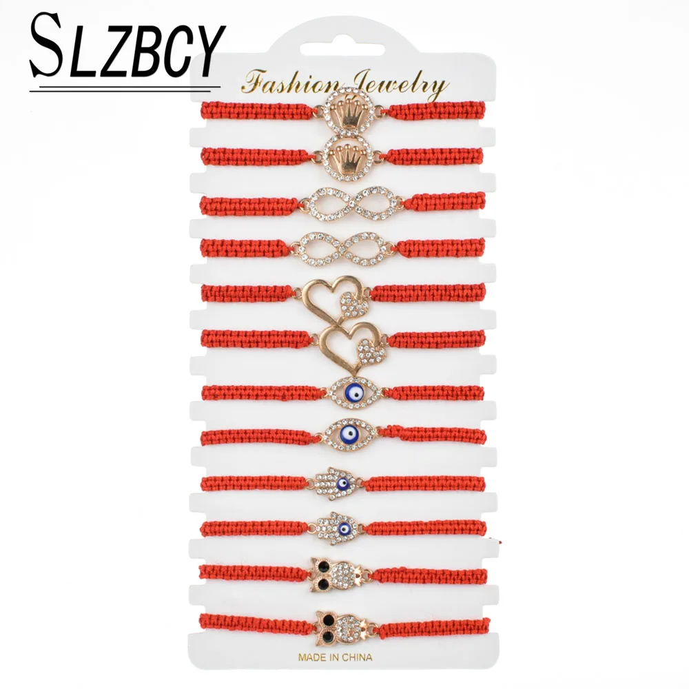Handmade Braided Adjustable Yoga Bracelets Set Heart Hamsa Hand Evil Eye Bracelet Rhinestone Anklet Fashion Red Women Jewelry
Handmade Braided Adjustable Yoga Bracelets Set Heart Hamsa Hand Evil Eye Bracelet Rhinestone Anklet Fashion Red Women Jewelry