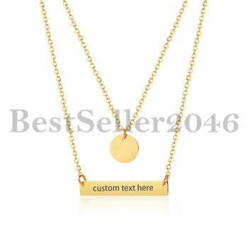 BONISKISS New Trendy Gold Heart Pattern Women's Necklaces Female Stianless Steel Free Engrave Suspension Choker Jewelry Bijoux
BONISKISS New Trendy Gold Heart Pattern Women's Necklaces Female Stianless Steel Free Engrave Suspension Choker Jewelry Bijoux