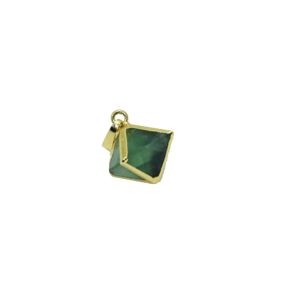 5pcs Faceted Natural Green Fluorite Charm Pendant Jewelry healing pendant women chakra gem stone point pendant for necklace
5pcs Faceted Natural Green Fluorite Charm Pendant Jewelry healing pendant women chakra gem stone point pendant for necklace