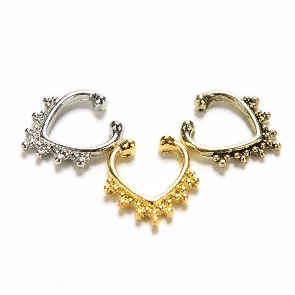 1Pc Gold Silver Bronze Body Jewelry Faux Piercing Fake Septum Nose Rings Nose Studs Nose Hoop Ring Sexy Hot Sale
1Pc Gold Silver Bronze Body Jewelry Faux Piercing Fake Septum Nose Rings Nose Studs Nose Hoop Ring Sexy Hot Sale