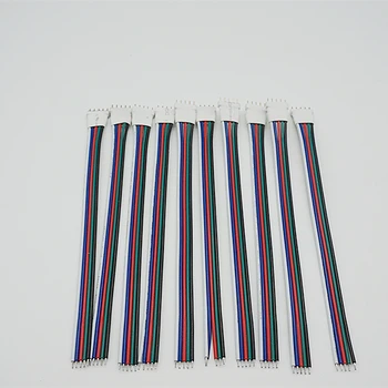RGBW RGB + Warm/White 5050 LED Strip 10 pcs 5Pin Male Connectors
