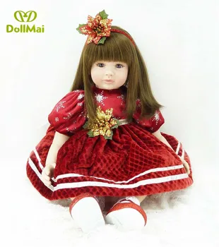 DOLLMAI 60CM Bebes Reborn Girl Doll Boneca Silicone Lifelike Baby Princess Toys With Cute long hiar Best Christmas Gift
DOLLMAI 60CM Bebes Reborn Girl Doll Boneca Silicone Lifelike Baby Princess Toys With Cute long hiar Best Christmas Gift