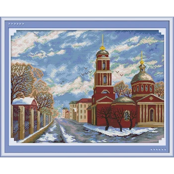 Joy Sunday Winter In Russia Chinese Cross Stitch Kits Ecological Cotton Clear Printed 11CT DIY Gift Wedding Decoration For Home
Joy Sunday Winter In Russia Chinese Cross Stitch Kits Ecological Cotton Clear Printed 11CT DIY Gift Wedding Decoration For Home